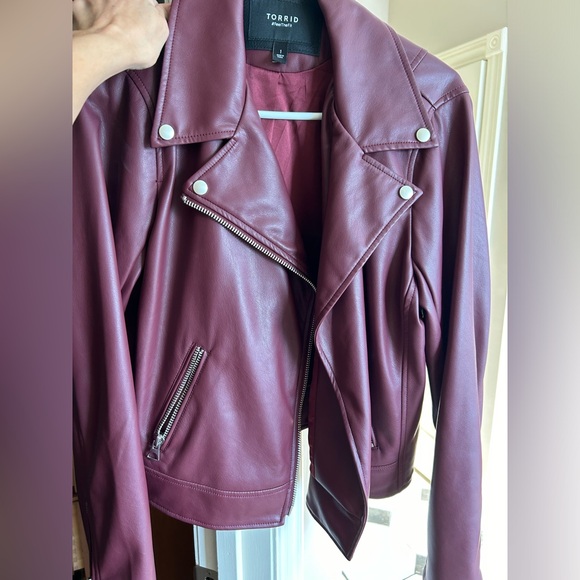 Torrid faux leather moto jacket sz14 - Picture 2 of 8